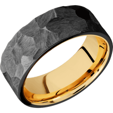 Load image into Gallery viewer, Zirconium + Rock Finish + 14K Yellow Gold
