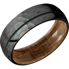 Load image into Gallery viewer, Zirconium + Hammer , Hammer Finish + Whiskey Barrel
