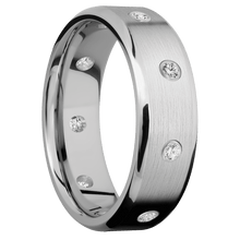 Load image into Gallery viewer, 14K White Gold + Satin , Polish Finish
