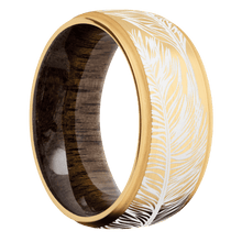 Load image into Gallery viewer, 14K Yellow Gold + Satin , Satin Finish + Walnut
