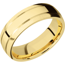 Load image into Gallery viewer, 10K Yellow Gold + Polish , Crosssatin Finish
