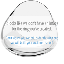 Load image into Gallery viewer, Large Oval signet ring (20x16mm) in Palladium Silver, with a Thin style band, a 10K Yellow Gold inlay and an Aquarius Rev engraving.
