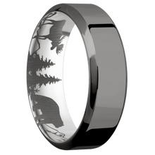 Load image into Gallery viewer, Tantalum Noir + Polish , Polish Finish + Titanium
