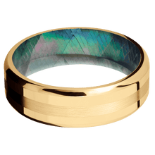 Load image into Gallery viewer, 14K Yellow Gold + Polish , Polish Finish + Black Mother of Pearl

