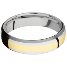 Load image into Gallery viewer, 14K White Gold + Polish , Satin Finish
