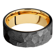 Load image into Gallery viewer, Zirconium + Rock Finish + 14K Yellow Gold

