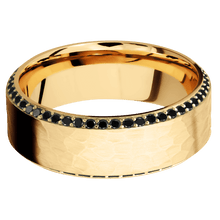 Load image into Gallery viewer, 14K Yellow Gold + Hammer , Polish Finish
