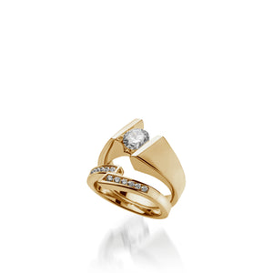 Techla Yellow Gold Engagement Ring