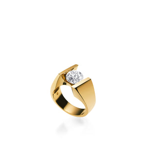 Techla Yellow Gold Engagement Ring