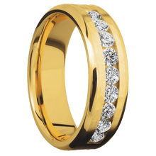 Load image into Gallery viewer, 18K Yellow Gold + Hammer , Polish Finish
