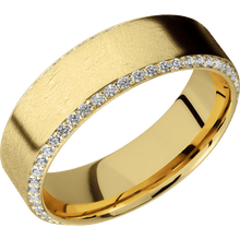 Load image into Gallery viewer, 14K Yellow Gold + Distressed , Polish Finish

