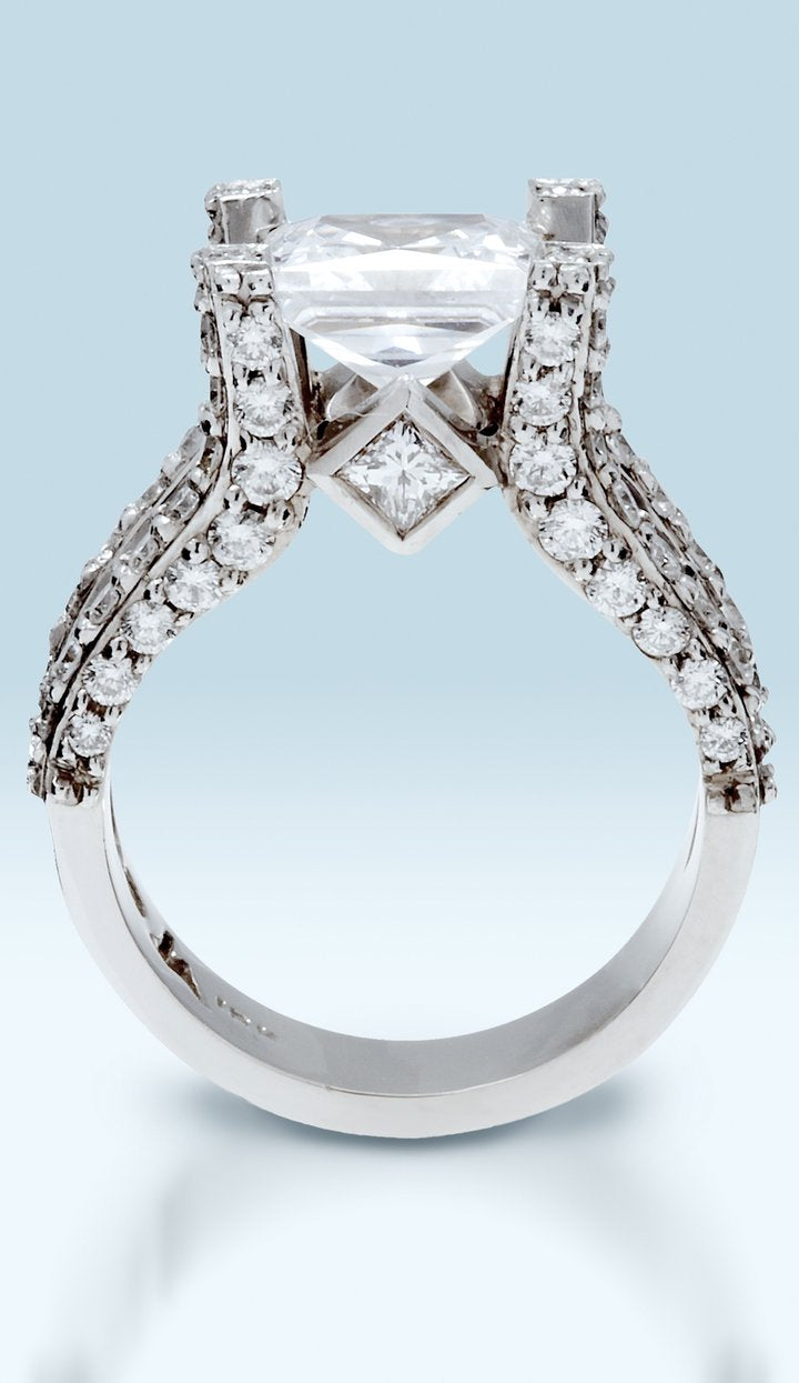 Close up of diamond ring
