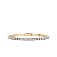 Load image into Gallery viewer, Lab Diamond Flexi Half Bangle Bracelet
