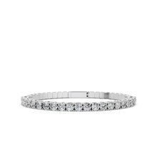 Load image into Gallery viewer, Lab Diamond Flexi Half Bangle Bracelet
