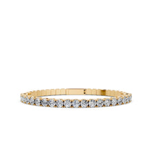 Load image into Gallery viewer, Lab Diamond Flexi Half Bangle Bracelet
