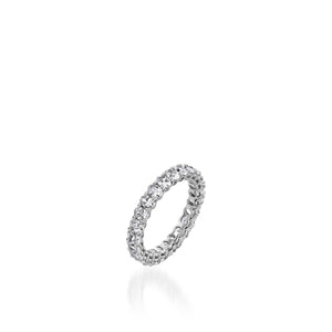 2.5-Carat Oval Natural Diamond Eternity Band