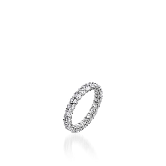 2.5-Carat Oval Lab Diamond Eternity Band