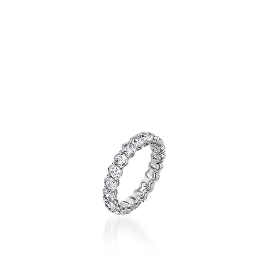 3-Carat Oval Natural Diamond Eternity Band