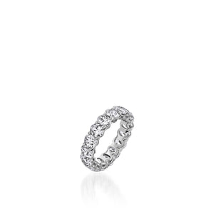 5-Carat Oval Natural Diamond Eternity Band