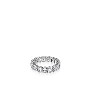 5-Carat Oval Natural Diamond Eternity Band