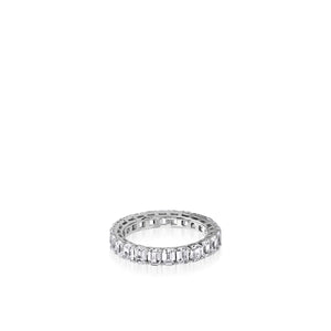 3.5-Carat Emerald-Cut Natural Diamond Eternity Band