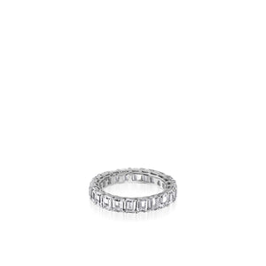 4.5-Carat Emerald-Cut Natural Diamond Eternity Band