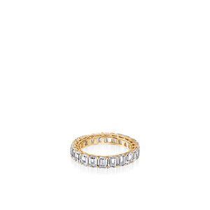 4.5-Carat Emerald-Cut Natural Diamond Eternity Band