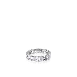 5.5-Carat Emerald-cut Natural Diamond Eternity Band