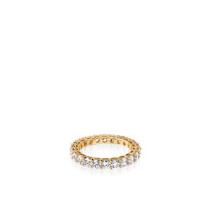 2-Carat Round Natural Diamond Eternity Band