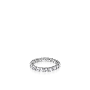 3-Carat Round Lab Diamond Eternity Band