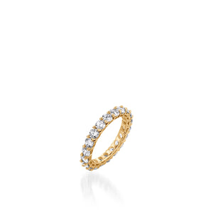 3-Carat Round Lab Diamond Eternity Band