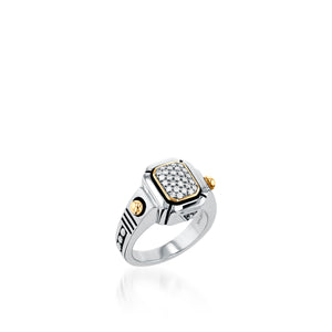 Sahara Small Pave Diamond Ring