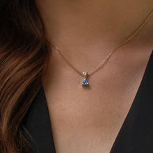 Load image into Gallery viewer, November Gold Birthstone Medallion Pendant
