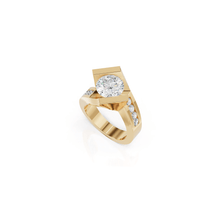 Load image into Gallery viewer, Intrigue Round Engagement Ring
