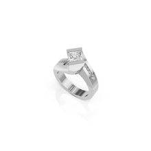 Load image into Gallery viewer, Intrigue Princess Cut Engagement Ring
