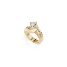 Load image into Gallery viewer, Intrigue Princess Cut Engagement Ring
