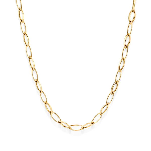 Navette Link Chain Necklace – John Atencio
