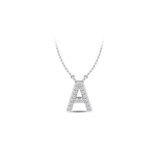 Load image into Gallery viewer, Large Lab Diamond Initial Pendants
