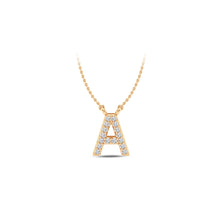 Load image into Gallery viewer, Large Lab Diamond Initial Pendants
