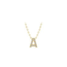 Load image into Gallery viewer, Small Lab Diamond Initial Pendants
