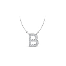 Load image into Gallery viewer, Large Lab Diamond Initial Pendants
