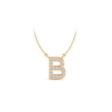Load image into Gallery viewer, Large Lab Diamond Initial Pendants
