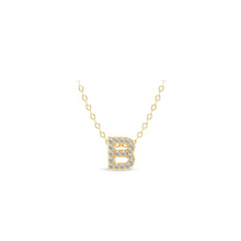 Load image into Gallery viewer, Small Lab Diamond Initial Pendants
