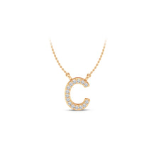 Load image into Gallery viewer, Large Lab Diamond Initial Pendants
