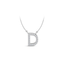 Load image into Gallery viewer, Large Lab Diamond Initial Pendants

