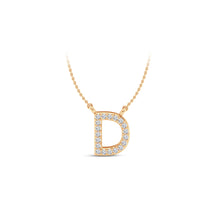 Load image into Gallery viewer, Large Lab Diamond Initial Pendants

