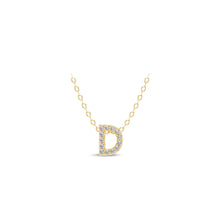 Load image into Gallery viewer, Small Lab Diamond Initial Pendants
