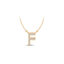 Load image into Gallery viewer, Large Lab Diamond Initial Pendants
