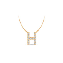 Load image into Gallery viewer, Large Lab Diamond Initial Pendants
