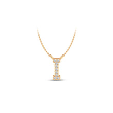 Load image into Gallery viewer, Large Lab Diamond Initial Pendants
